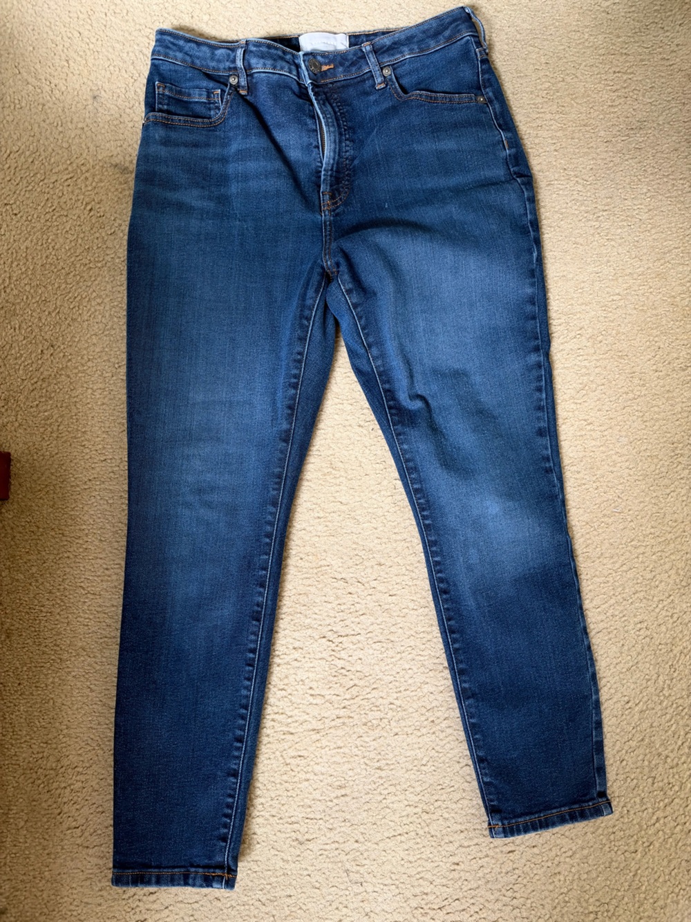 Everlane Indigo Crop Skinny Jeans